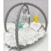 Кокон для новорожденных 2в1 Happy Luna Babynest Playmate Серый/Белый 0720