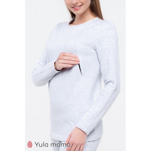 Костюм для беременных и кормящих Юла мама Halle Светло-серый ST-49.073