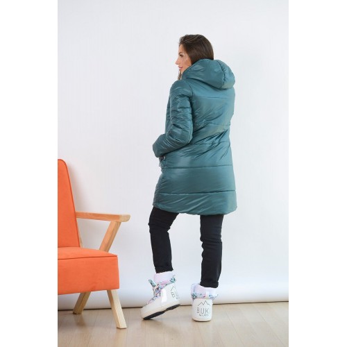 Зимняя куртка для беременных To Be Зеленый 3044273