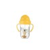 Чашка непроливайка с трубочкой и утяжелителем Canpol babies Exotic Animals 270 мл Желтый 56/606_yel