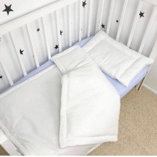 Комплект одеяло подушка для новорожденных Oh My Kids Белый 120х90 см К-ОП-005-Д