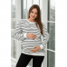 Свитшот для беременных и кормящих Lullababe Rimini Белый/Черный LB06RM336