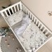 Детское постельное белье в кроватку Маленькая Соня Baby Dream Коты в облаках серый Белый/Серый 0303419