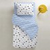 Наволочка на подушку для подростков Cosas евро 50х70 см Белый/Голубой CrownB_Zig_50
