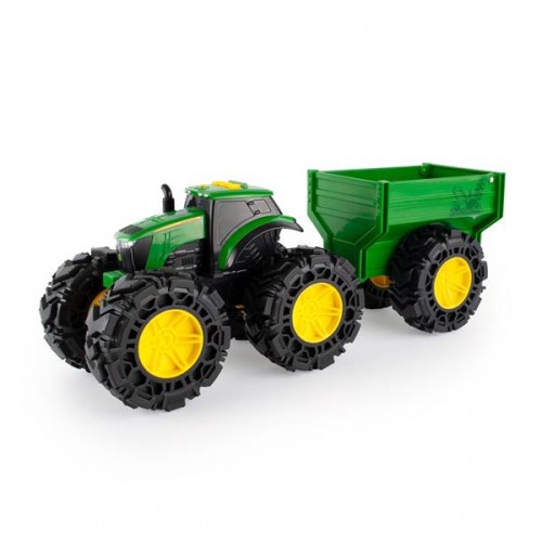 Детская машинка John Deere Kids Monster Treads Трактор с прицепом 47353