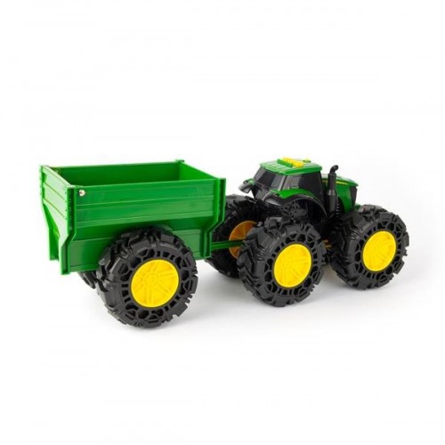 Детская машинка John Deere Kids Monster Treads Трактор с прицепом 47353