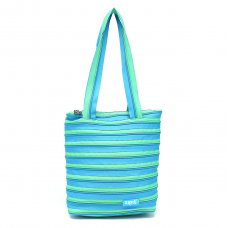 Женская сумка летняя Zipit Premium Tote Beach Turquise Blue & Spring Green Голубой/Зеленый ZBN-15