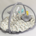 Кокон для новорожденных 2в1 Happy Luna Babynest Playmate Plastik bag Серый/Молочный 0759