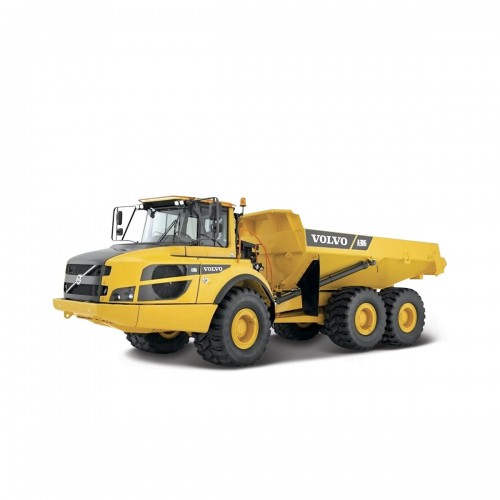 Модель машинки Bburago Volvo A25G Самосвал Желтый 18-32085