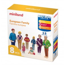 Игровой набор фигурок Miniland Европейская семья 8 шт  27395