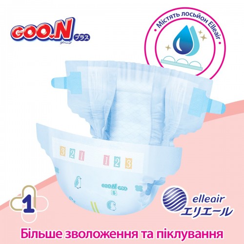 Подгузники для новорожденных GOO.N Plus до 5 кг размер SS 36 шт 843333