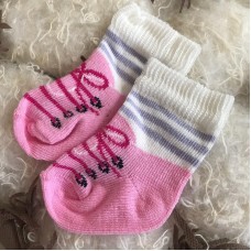 Детские носки для новорожденных BetiS 0 - 3 мес Трикотаж Розовый 27683741