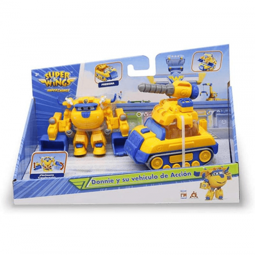 Игровой набор трансформер Super Wings Supercharge Articulated Action Vehicle Donnie Донни EU740992V