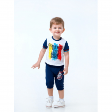 Детская футболка для мальчика Smil Surffriends Белый 9 месяцев 110591