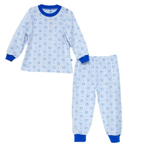 Пижама для мальчика Minikin 00701, цвет белый/синий