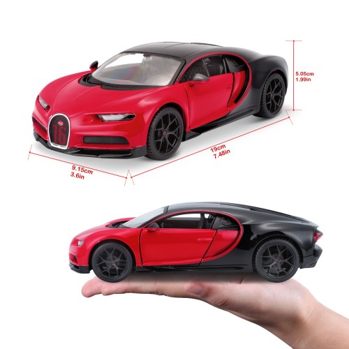 Модель машинки Maisto Bugatti Chiron Sport 1:24 Черный/Красный 31524 black/red