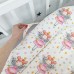 Кокон для новорожденных Oh My Kids Soft OMK Fairies Сатин Белый/Розовый/Серый Кокос 6 см КК-218-ОМК