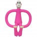 Игрушка-прорезыватель Matchistick Monkey Обезьянка, 10,5 см, розовая