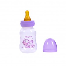 Бутылочка для кормления с латексной соской Baby Team Овечка 125 мл Фиолетовый 1300