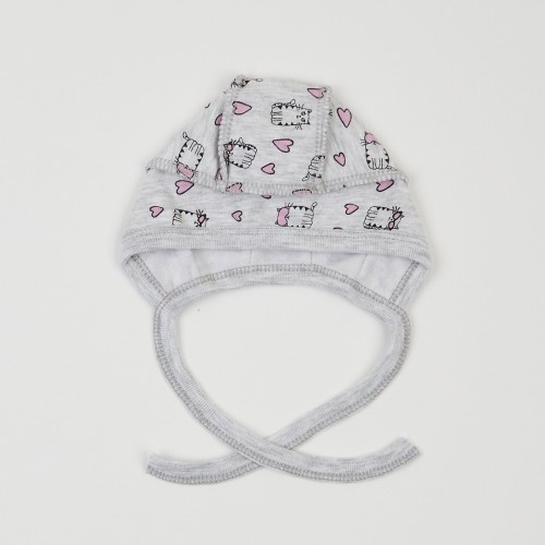 Набор одежды для новорожденных ЛяЛя 0 - 1 мес Футер Серый меланж/Розовый К1ФТ003_6-177