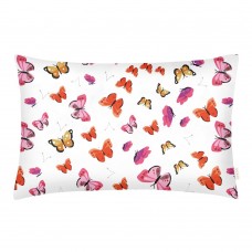 Детская наволочка на подушку Cosas 40х60 см Белый/Розовый/Оранжевый ButterfliesYellowRed_40