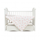 Детское постельное белье в кроватку Twins Premium Glamour Limited Белый/Розовый 3 элем 3064-PGNEWZ-08