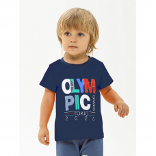 Детская футболка для мальчика Smil Синий от 1.5 до 4.5 лет 110584-1