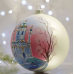 Новогодний шар на елку Santa Shop Андреевская церковь Розовый 12 см 4820001112429