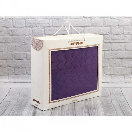 Покрывало на кровать Руно VeLour Violet 150х220 см Фиолетовый 360.55_Violet