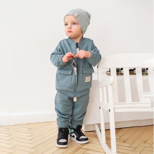 Трикотажный костюм для детей Magbaby Bomber 2-5 лет Голубой 103765