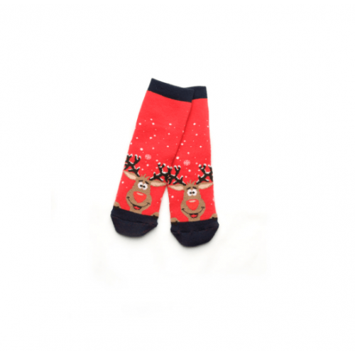 Носки махровые Модный карапуз Олени красный 101-00849