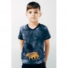 Детская футболка для мальчика Smil Серый на 8 лет 110491
