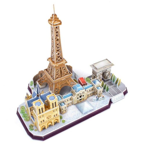 3D пазл CubicFun City Line Париж 114 шт MC254h