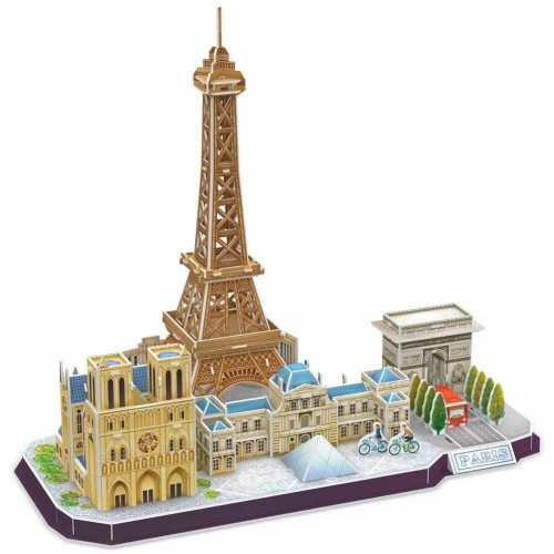 3D пазл CubicFun City Line Париж 114 шт MC254h