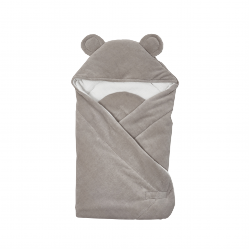 Конверт одеяло для новорожденных Twins Ушки Серый 80x80 9014-TВ-10