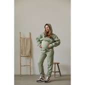 Спортивные штаны для беременных с начесом Lullababe Frankfurt Olive Оливковый LB12FR122