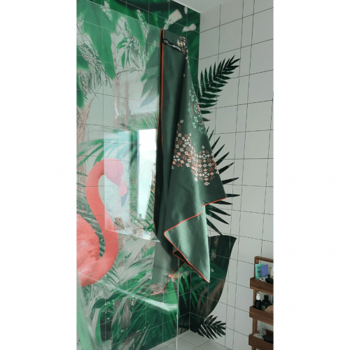 Пляжное полотенце из микрофибры Emmer 70х140 см Вышиванка Зеленый Вишиванказелена70*140